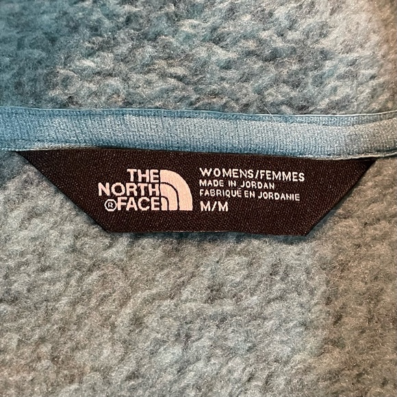 NORTHFACE MEDIUM KNIT BLUE WARM JACKET SWEATER - Picture 5 of 8